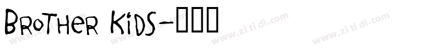 Brother Kids字体转换